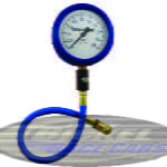 4" GLOW-IN-THE-DARK AIR PRESSURE GAUGE (2BAR)